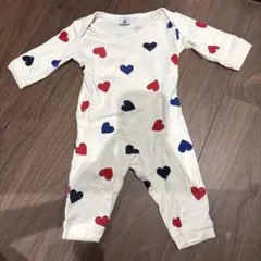 Petit Bateau ハート柄 ベビー服 6mのサムネイル
