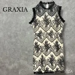 GRAXIA【F】総レース花柄ミニワンピース キャバドレス ノースリーブ