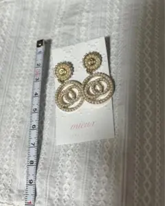 お値下げしました　ピアス　パール　ホワイト　ゴールド