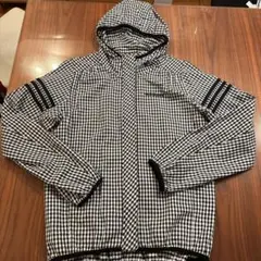 adidas ギンガムチェック フード付きジャケット M