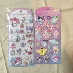 【正規品】　ジュエルマシュマロステッカーズ　サンリオシール　2点