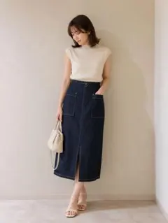 12 Twelve Agenda デニム ロングスカートのサムネイル