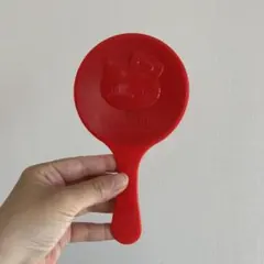 昭和レトロ　サンリオ　ハローキティ　手鏡　かがみ　ミラー 赤　レッド