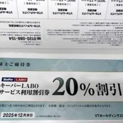 キーパーLABO 20%割引券　株主優待