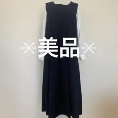 ✳︎美品✳︎ ノースリーブ タック ワンピース オフィス マタニティ 産前産後