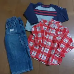 OSHKOSH　キッズ　まとめ売り　デニム　シャツ　ロンT　サイズ90、95