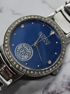 Y*A様 稼働品 Alfredo Versace クォーツ腕時計 青 電池交換済のサムネイル