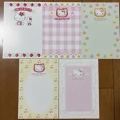 ハローキティー　郵便はがき５枚セット