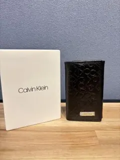 Calvin Klein ブラック レザーキーケースのサムネイル