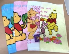 【新品】プーさんハンドタオル4枚セット
