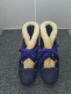 ダイアナ★ショート★ブーツ★ブーティー★リボン★パープル★24