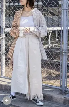 新品 エシンタ ビンテージデニムリメイクスカート