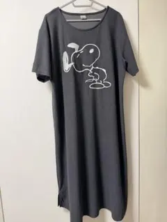 【PEANUTS/ピーナッツ】SNOOPY/スヌーピーパイルリブワンピースのサムネイル