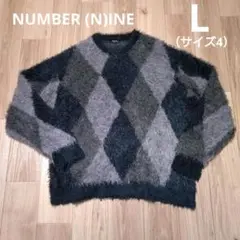 【SALE】ナンバーナイン　numbernine　長袖　メンズ　ニット　L　黒のサムネイル