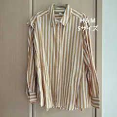 カ*ナ様 H&M ストライプ長袖シャツ Sサイズ