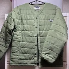 キッズ オリーブグリーン キルティングジャケット 150cm