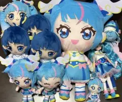 ハートキャッチプリキュア 映画版ぬいぐるみ　データカードダス付き　4人セット ハートキャッチプリキュア 映画版ぬいぐるみ データカードダス付き 4人