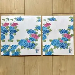 紫陽花 便箋【初夏柄レターパッド用｜便箋1柄12枚】 計3セット