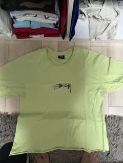 Stussy ライムグリーン Tシャツ Mサイズ
