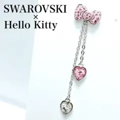 美品✨スワロフスキー×ハローキティ 片耳のみ ピアス コラボ サンリオ リボンのサムネイル