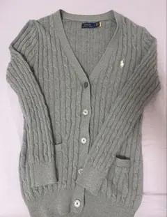 ポロラルフローレン ケーブルニット 編み ロング カーディガン