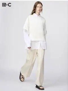 ユニクロ スウェットストレートパンツ　ナチュラル　ウィメンズ　3XL 完売品