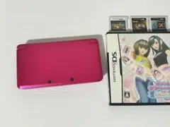 【動作品・美品】ニンテンドー 3DS 本体 グロス ピンク 任天堂