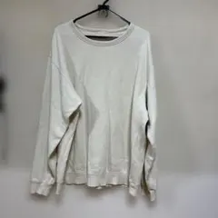 GU メンズ クルーネック スウェット アイボリー XL