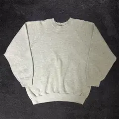 【良品】USA製 90s ラグラン グレー 無地スウェット ブランクスウェット