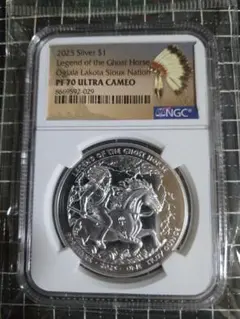 NGC PF70UC ニウエ 2025 ハイレリーフ 1ドル金メッキ銅貨 - メルカリ