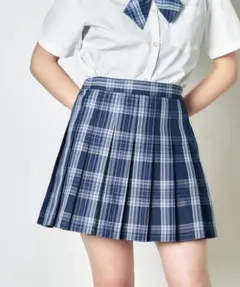 スクールプリーツスカート ネイビー WEGO
