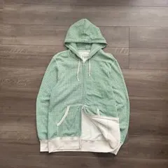 00s OLD UNIQLO ダブルジップパーカー チェック柄 y2k