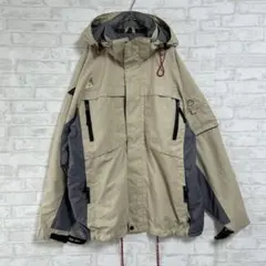 【バートン】スノーボードジャケット L ベージュ フード付き メンズ a3994