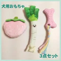 犬用おもちゃ　ペットトイ　３点セット　　まとめ売り　音が鳴る　ロープ　小型犬のサムネイル