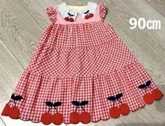 baby cheer さくらんぼワンピース 90cmのサムネイル