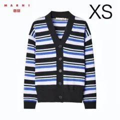 【新品】ユニクロMARNI メリノブレンドボーダーオーバーサイズカーディガン