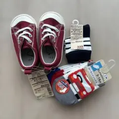 【値下げ】無印良品スニーカー13.0cm＆無印、西松屋靴下 まとめ売り