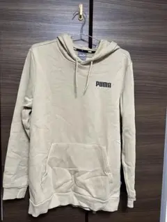 PUMA ベージュ フード付きパーカー US M