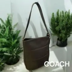 美品◆COACH◆オールドコーチ ワンショルダーバッグ 黒 9083　773S
