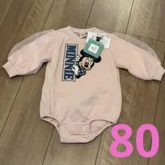 【最終値下げ】ミニー　ロンパース　チュール　80