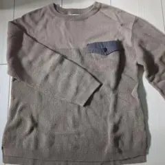 ZARA ベージュ ニット 長袖カットソー 7Y