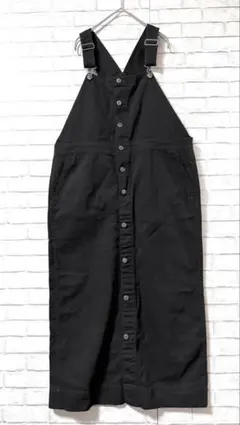 【ショコラフィネローブ】ロングジャンパースカートFサロペット ワンピース