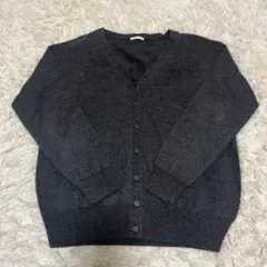 【GU】ダークグレー カーディガン　Lサイズ