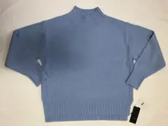 AOKI アオキ レディース ニット セーター ハイネック L ブルー 新品