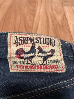 【希少・初期】45rpm デニム 赤R刺繍 脇割り赤ライン入り 日本製 29のサムネイル