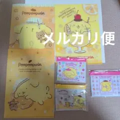 ポムポムプリン クリアファイル セブンイレブン コラボ 非売品 ミニポーチ