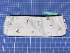 WPC ビーチ柄 傘ポーチ 筆ケース アイボリー 傘袋 大きめ ペンケース 筆入