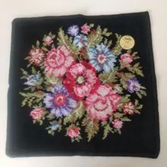 フェイラー 花柄刺繍 ハンカチ 約25cm