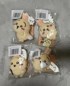 ちいかわ うさぎだらけくじ E賞 ぬいぐるみバッジ 4点セット
