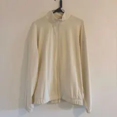 美品　メンズ　クリーム色　フルジップジャケット